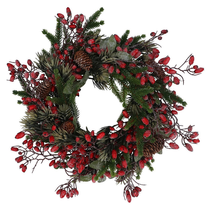 Gisela Graham Rosehip & Cone Wreath