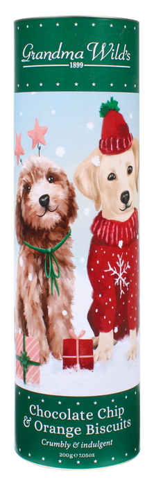 Grandma Wild's Jingle Paws Giant Christmas Biscuit Tube