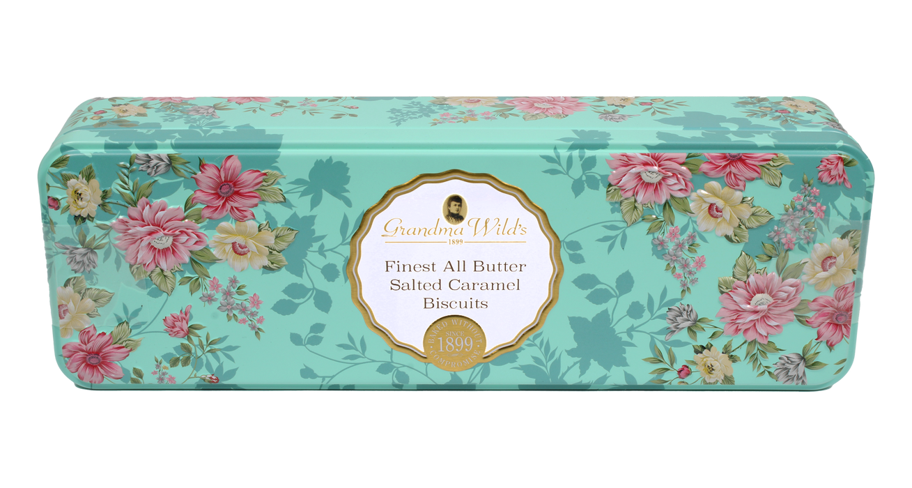 Grandma Wild's Victorian Floral All Butter Salted Caramel Tin