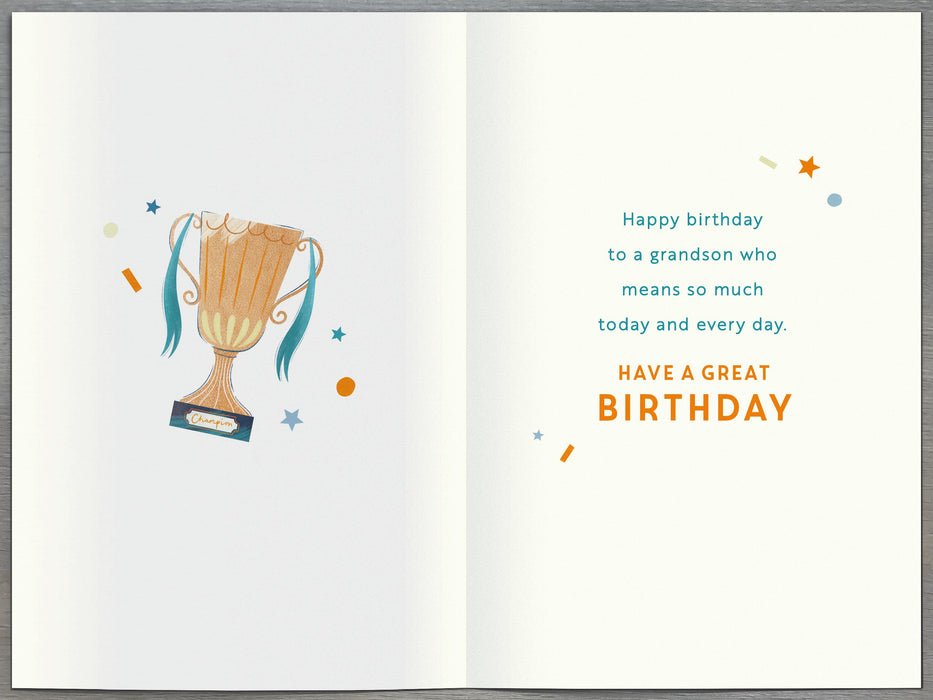 UKG For A Wonderful Grandson Birthday Card