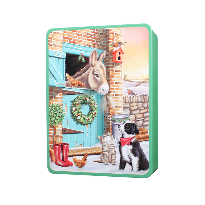 Grandma Wild's Embossed Donkey Assorted Biscuits Tin