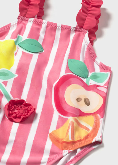 Mayoral Girls Hibiscus Graphic Swimwear