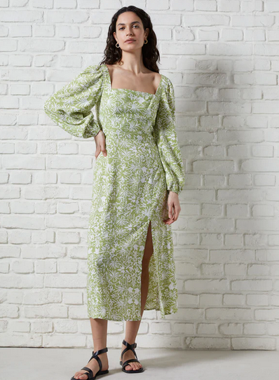 Great Plains Women's Kiwi Milk Cadiz Floral Square Neck Dress Maple Gifts Great Plains Women's Kiwi Milk Cadiz Floral Square Neck Dress Maple Gifts
