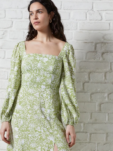 Great Plains Women's Kiwi Milk Cadiz Floral Square Neck Dress Maple Gifts Great Plains Women's Kiwi Milk Cadiz Floral Square Neck Dress Maple Gifts