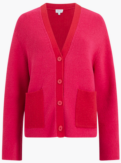 Great Plains Women's Winter Comfort Recycled Knit Cardigan - Chrstms Rose/Crimson