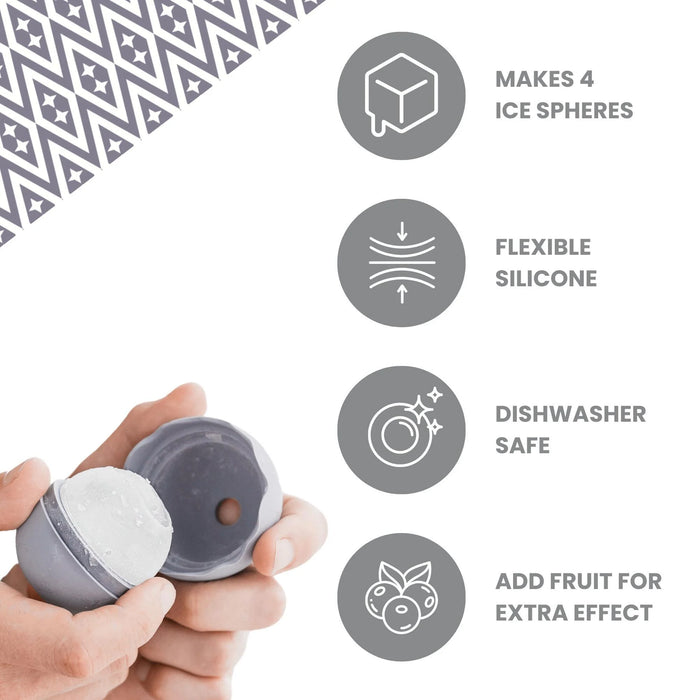Ice Sphere Moulds - Grey