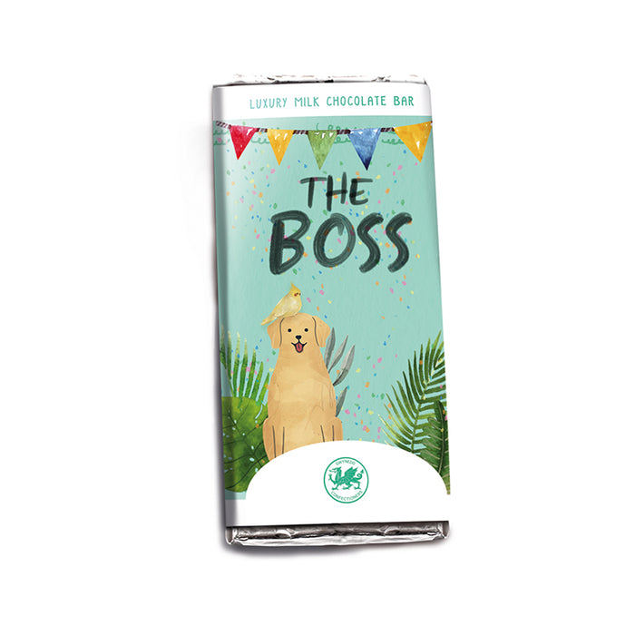 Welsh Chocolate The Boss Milk Chocolate Bar