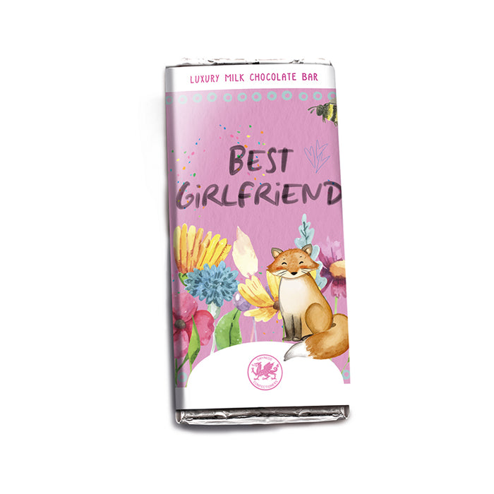 Welsh Chocolate Best Girlfriend Milk Chocolate Bar