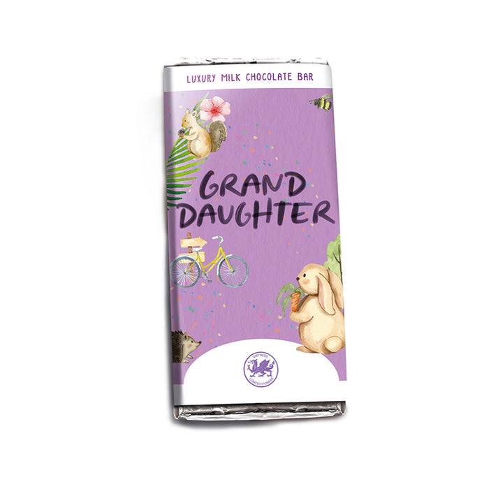 Welsh Chocolate Granddaughter Milk Chocolate Bar