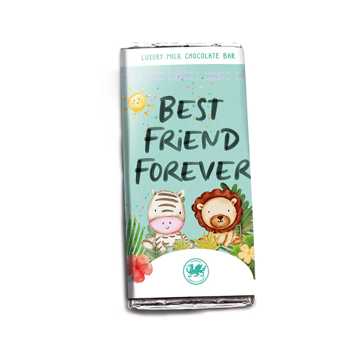 Welsh Chocolate Best Friend Forever Milk Chocolate Bar