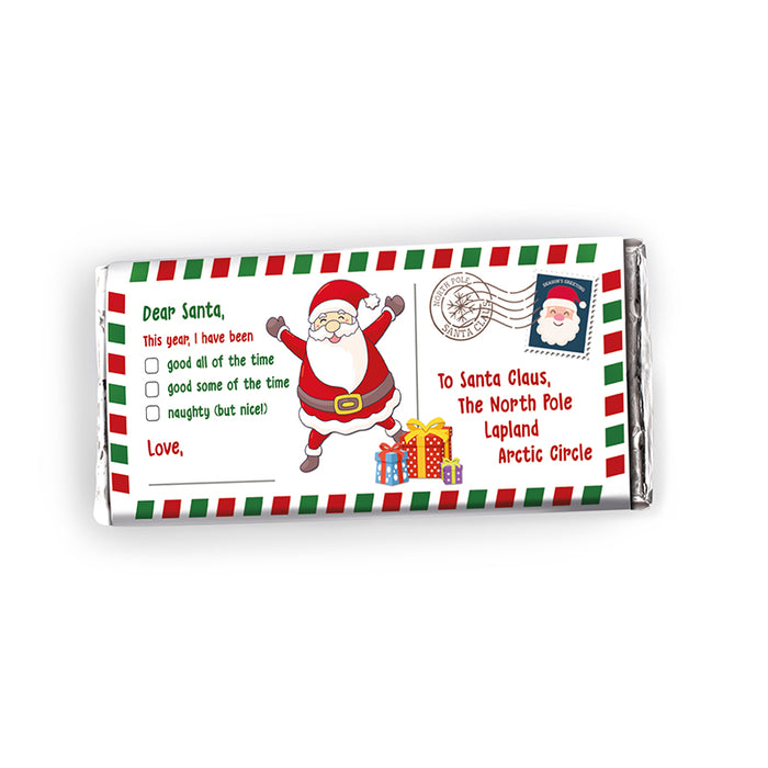 Welsh Chocolate Santa Letter Milk Chocolate Bar