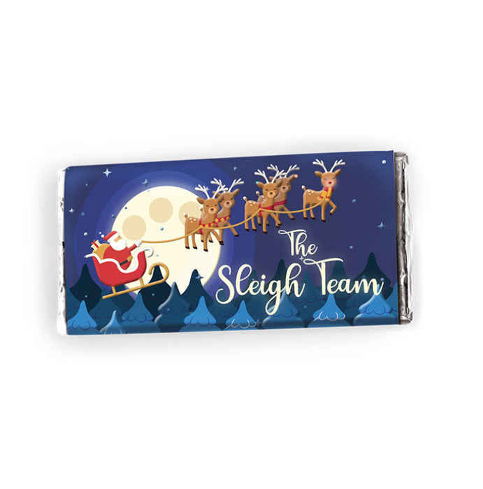 Welsh Chocolate Sleigh Team Milk Chocolate Bar