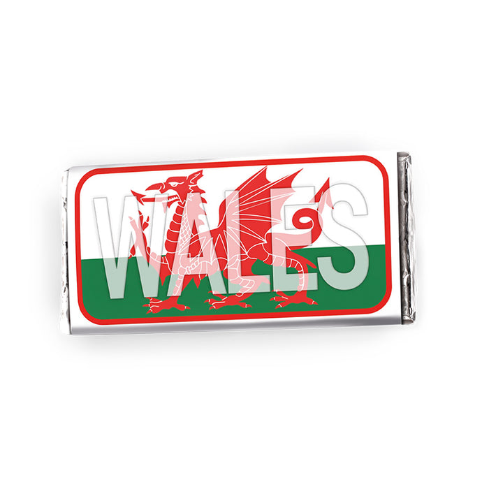 Welsh Chocolate Welsh Flag Chocolate Bar