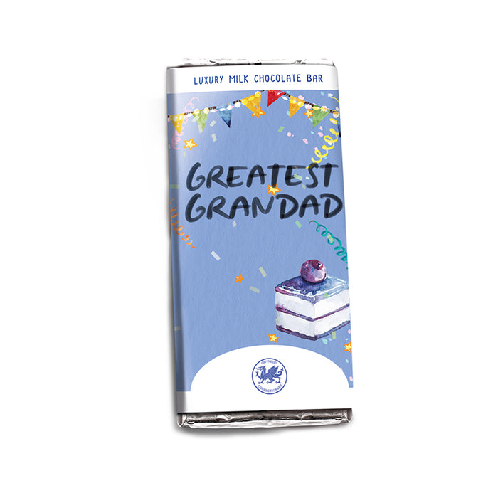 Welsh Chocolate Greatest Grandad Milk Chocolate Bar