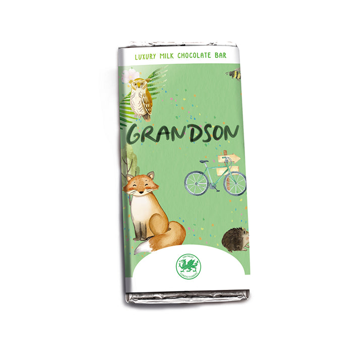 Welsh Chocolate Grandson Milk Chocolate Bar