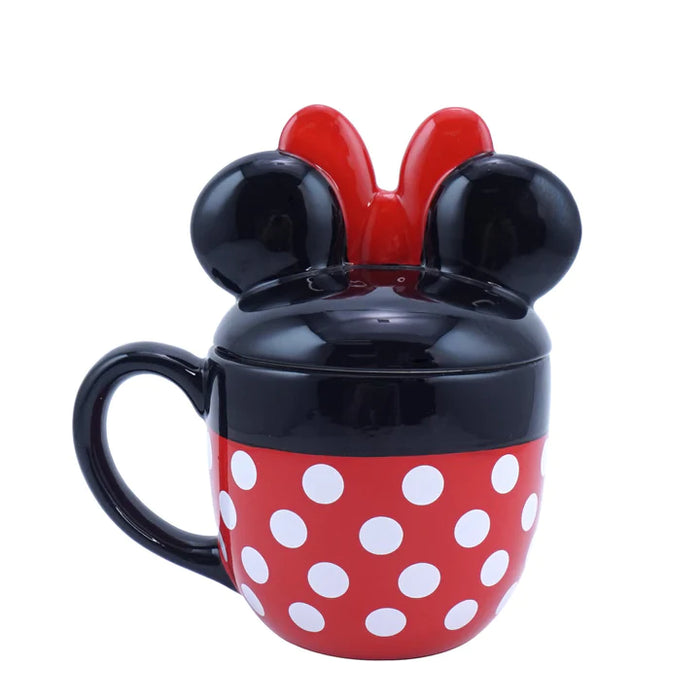 Disney Minnie Mouse Shaped Mug With Lid