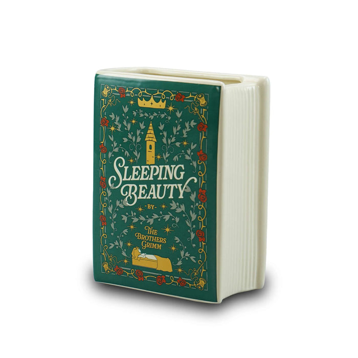 Half Moon Bay Sleeping Beauty Book Shaped Ceramic Vase 14cm