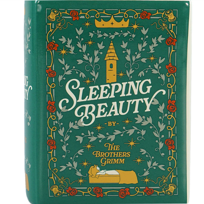Half Moon Bay Sleeping Beauty Book Shaped Ceramic Vase 14cm