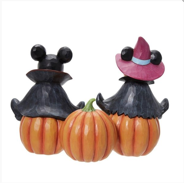 Mickey and Minnie Mouse Boo Pumpkins Figurine