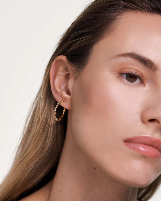 PDPAOLA Halo Earrings Gold