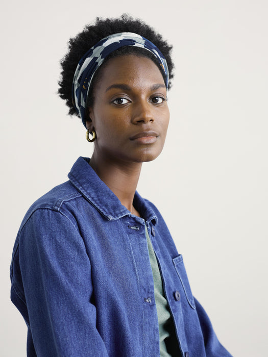 Seasalt Women's Organic Cotton Handyband In Macro Flower Celadon