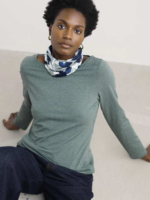 Seasalt Women's Organic Cotton Handyband In Macro Flower Celadon