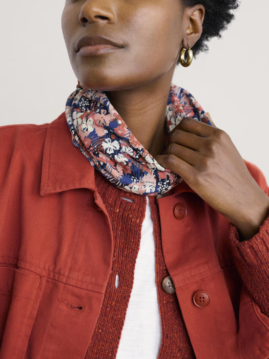 Seasalt Women's Organic Cotton Handyband In Moorland Floral Squash