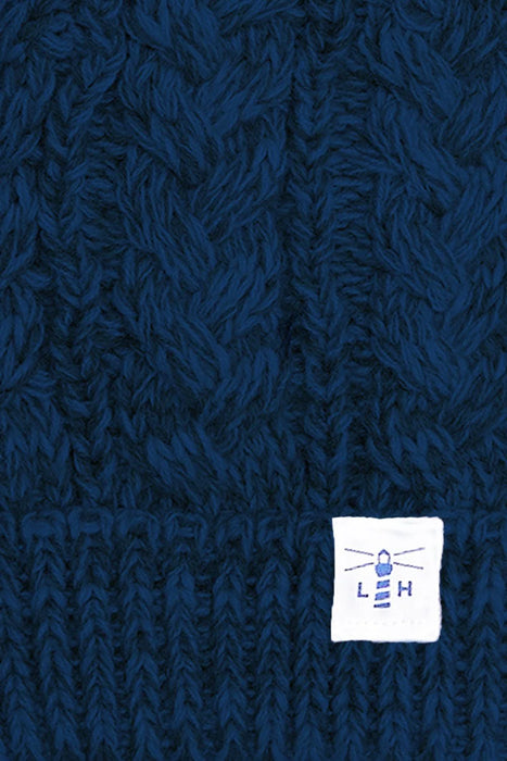 Lighthouse Hannah Bobble Hat - Red Navy