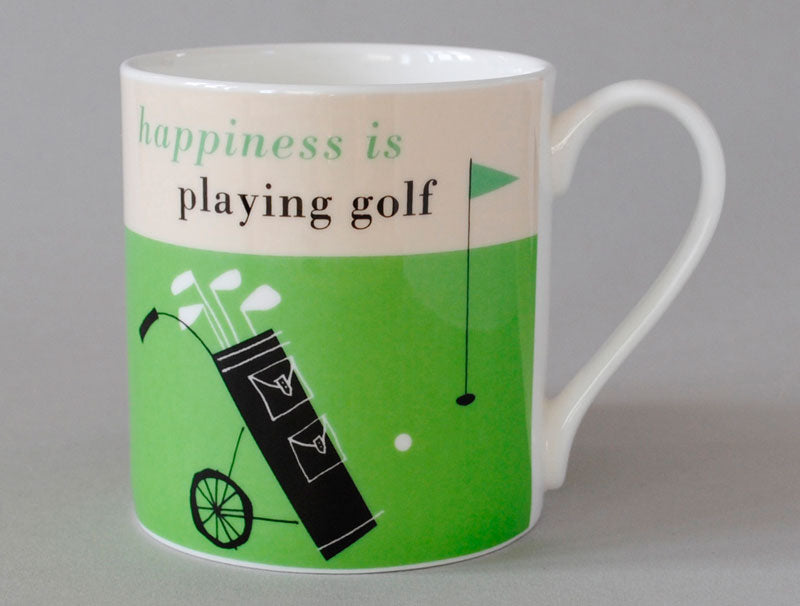 Repeat Repeat Happiness Golf Green Mug