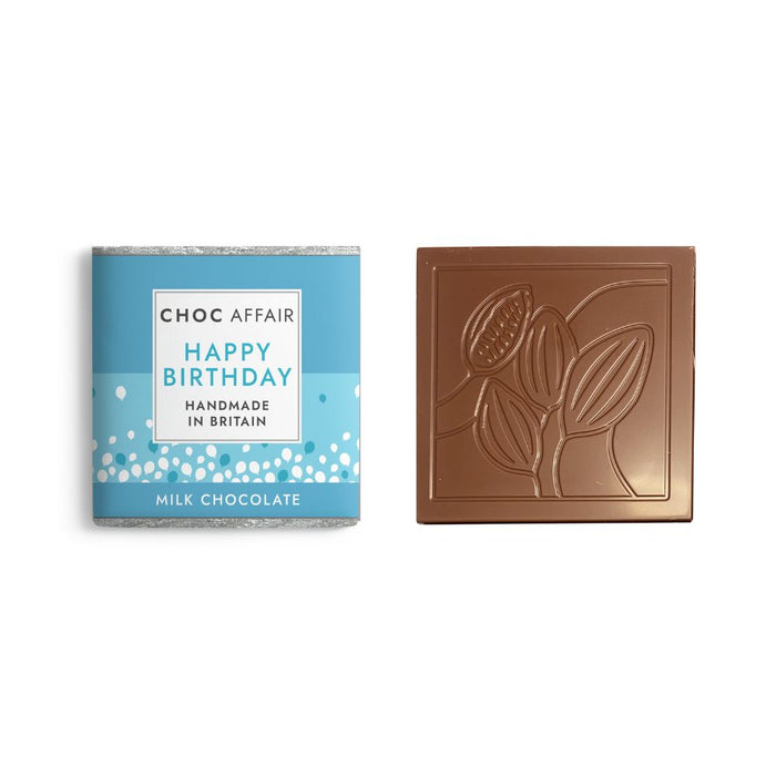 Choc Affair Happy Birthday Milk Chocolate Bar