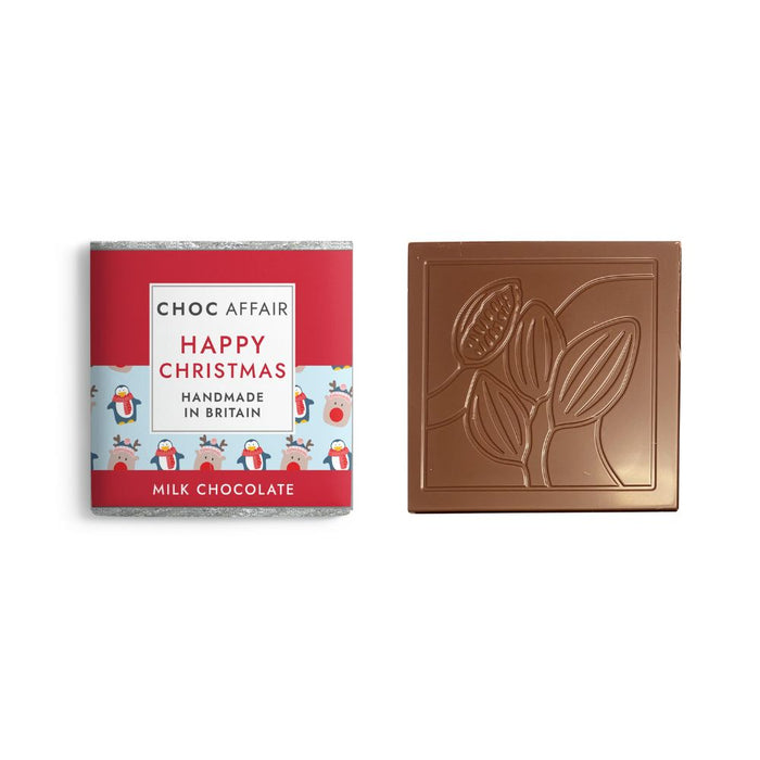 Choc Affair  Happy Christmas Milk Chocolate Bar