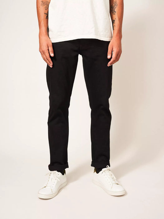 White Stuff Men's Harwood Straight Jeans Pure Black