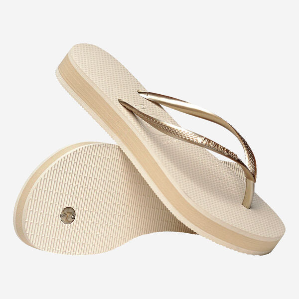Havaianas Women's Slim Flatform Flip Flops In Beige