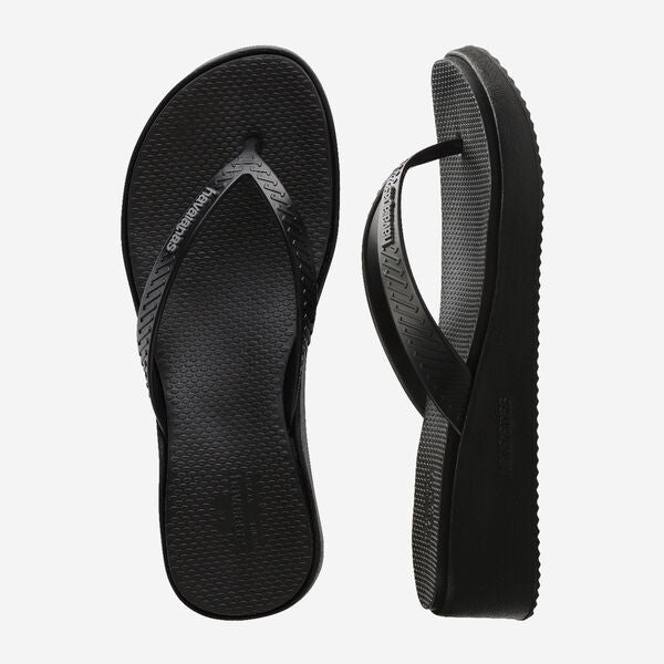 Havaianas Women's High Platform Flip Flops In Black