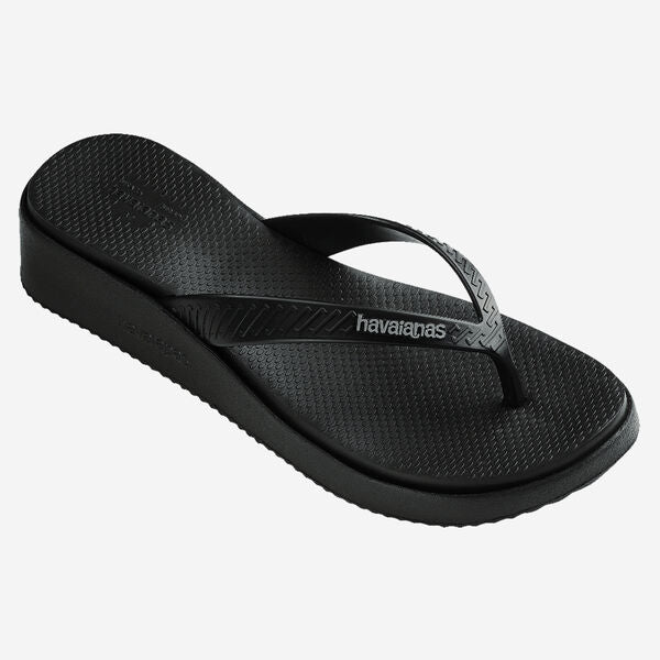 Havaianas Women's High Platform Flip Flops In Black