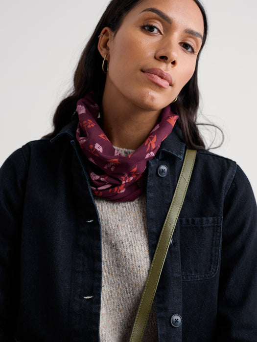 Seasalt Women's Heavyweight Handyband In Flower Shadow Dark Hellebore