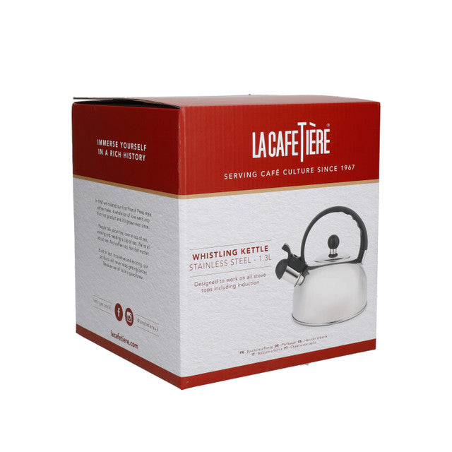 La Cafetière Stainless Steel Whistling Kettle, 1.3L