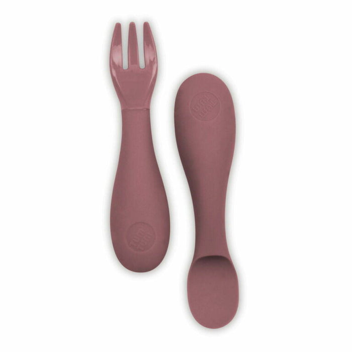 Hippychick TUM TUM Silicone Baby Cutlery Set With Case Pink