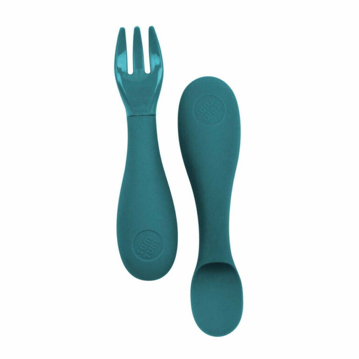 Hippychick TUM TUM Silicone Baby Cutlery Set With Case Blue
