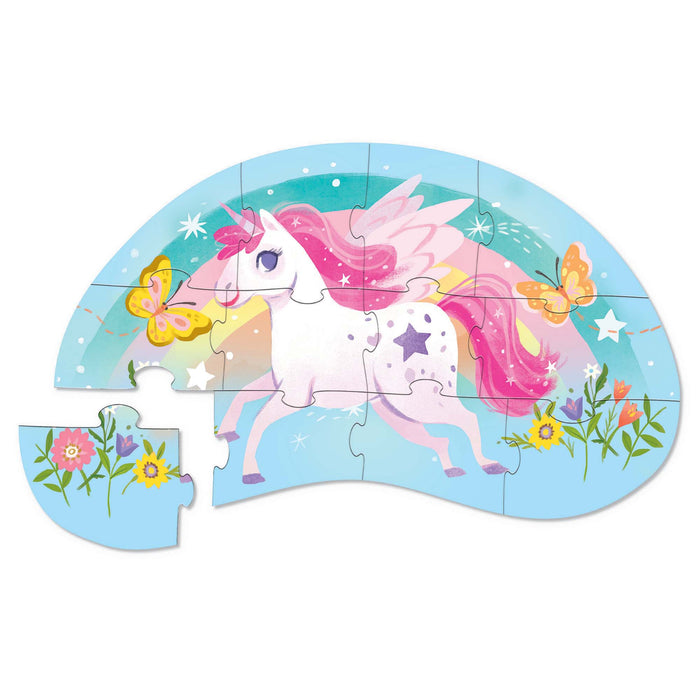 Hippychick Crocodile Creek 12 Piece Mini Puzzles Unicorn