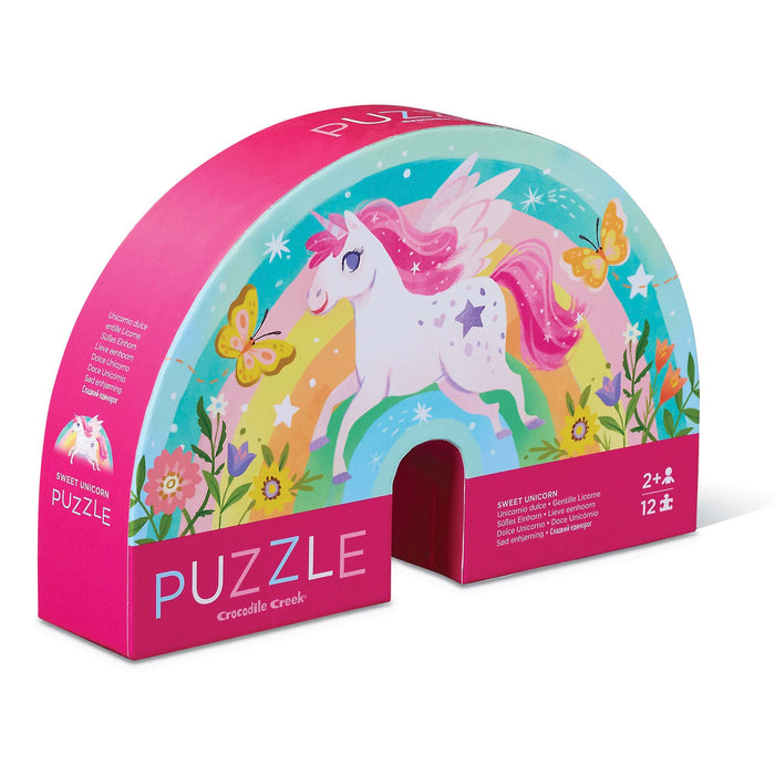 Hippychick Crocodile Creek 12 Piece Mini Puzzles Unicorn