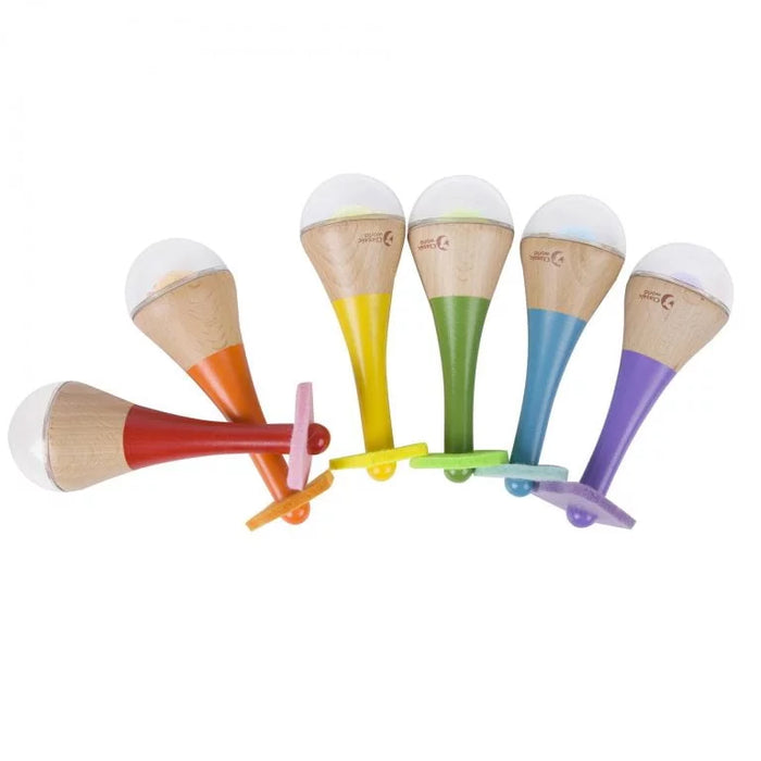 Hippychick Classic World Rainbow Maracas