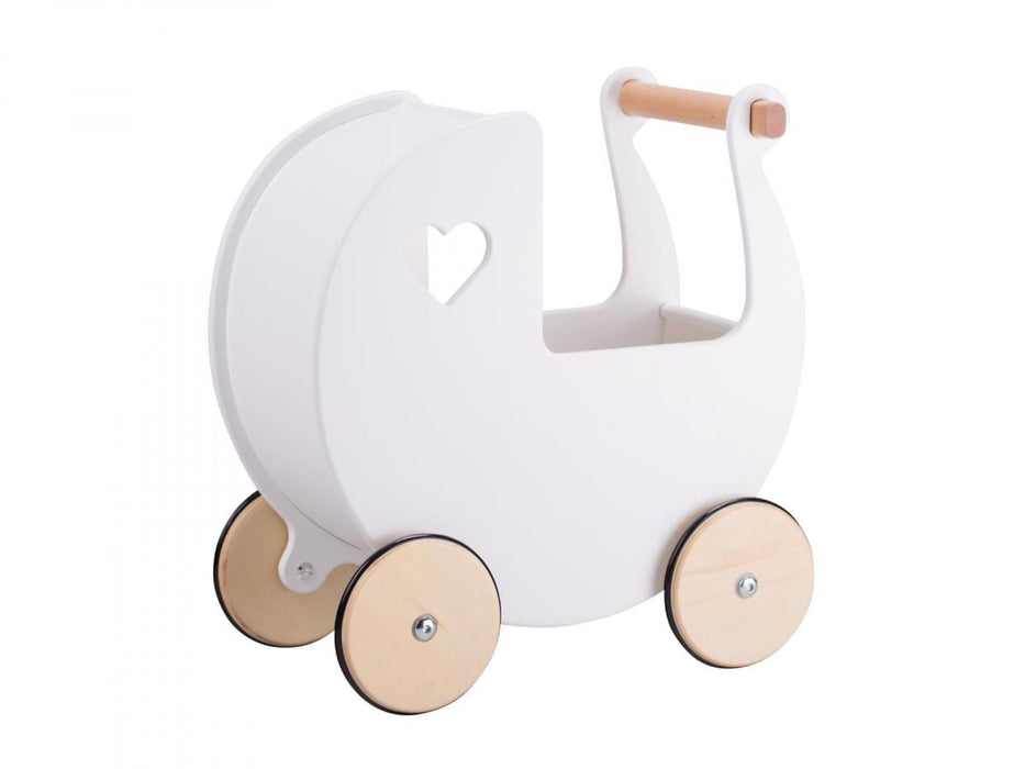 Hippychick Moover Wooden Dolls Pram White