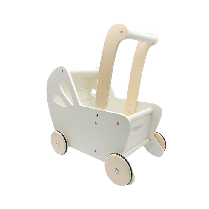 Hippychick Moover Essentials Wooden Off White Dolls Pram