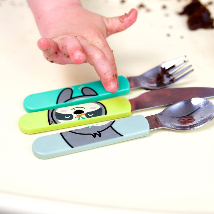 Hippychick TUM TUM Toddler Stanley Sloth Cutlery