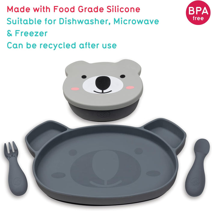 Hippychick Tum Tum Kev Koala Silicone Weaning Set