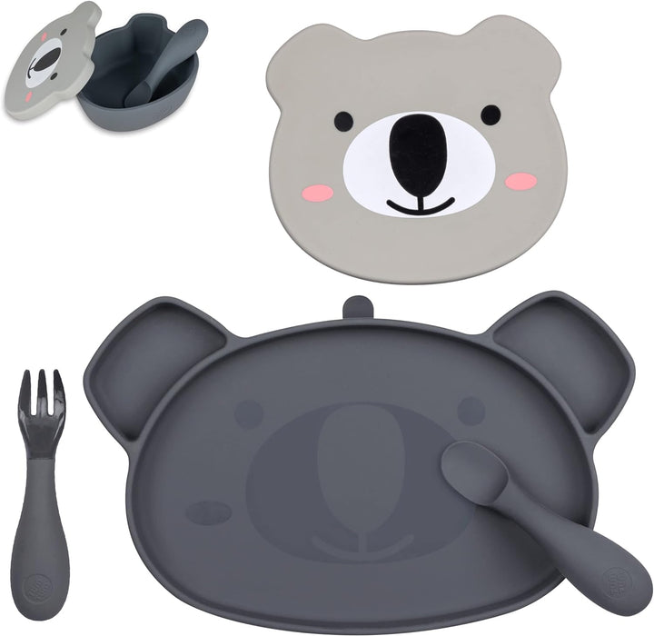 Hippychick Tum Tum Kev Koala Silicone Weaning Set