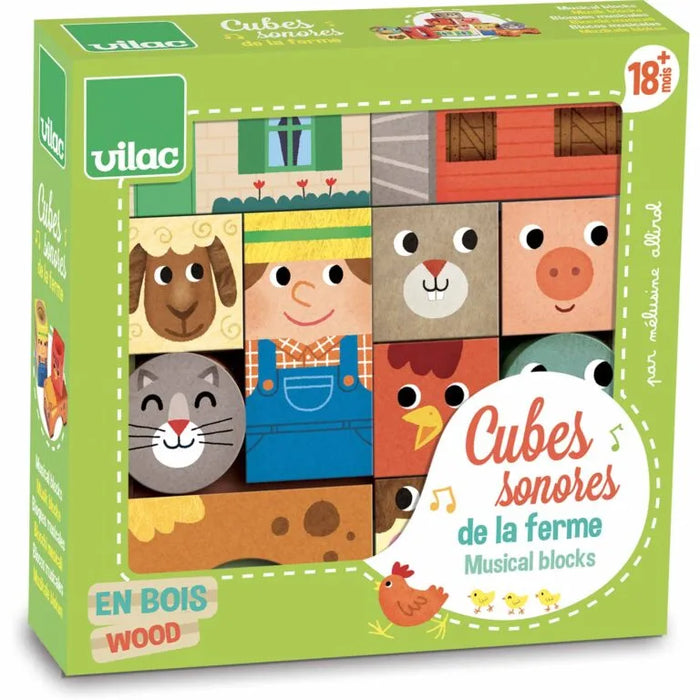 Hippychick Vilac Farm Musical Blocks