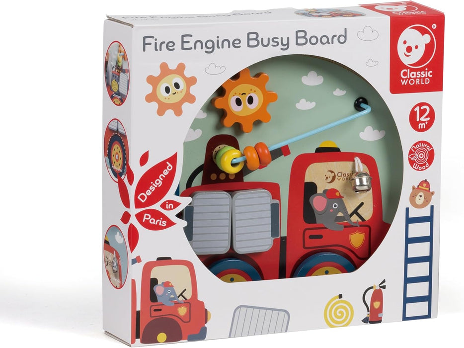 Hippychick Classic World Fire Engine Busy Board