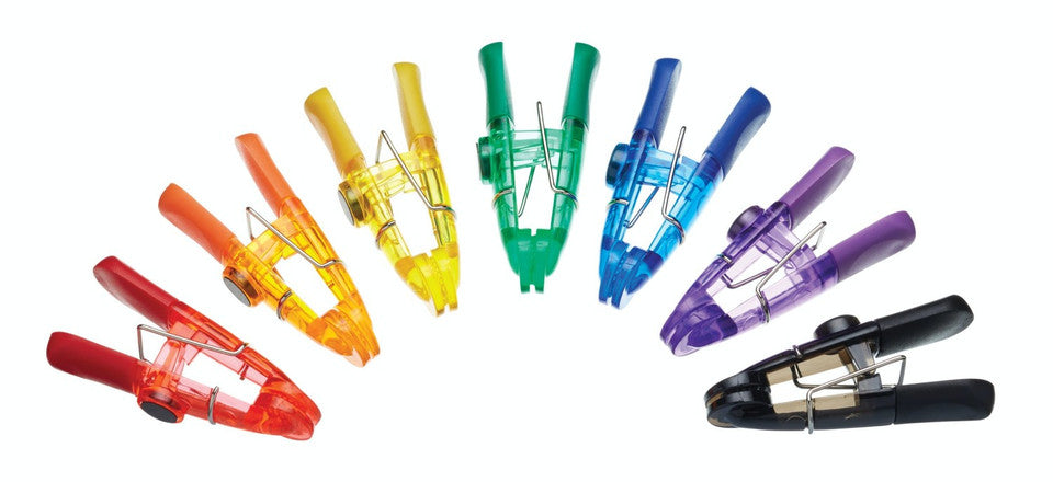 KitchenCraft Pack of Seven Assorted Magnetic Bag Clips